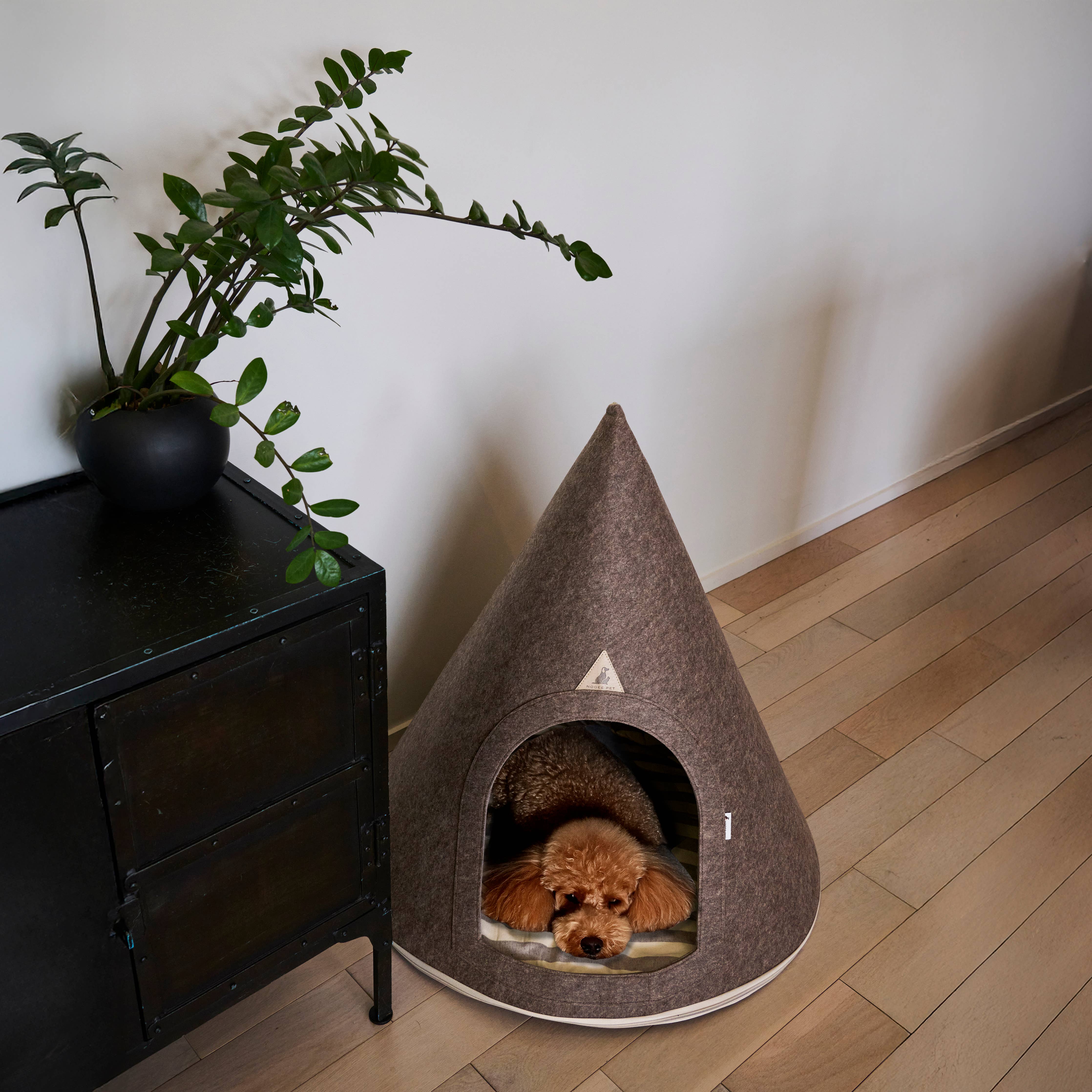 Mod Felted Dog Cave