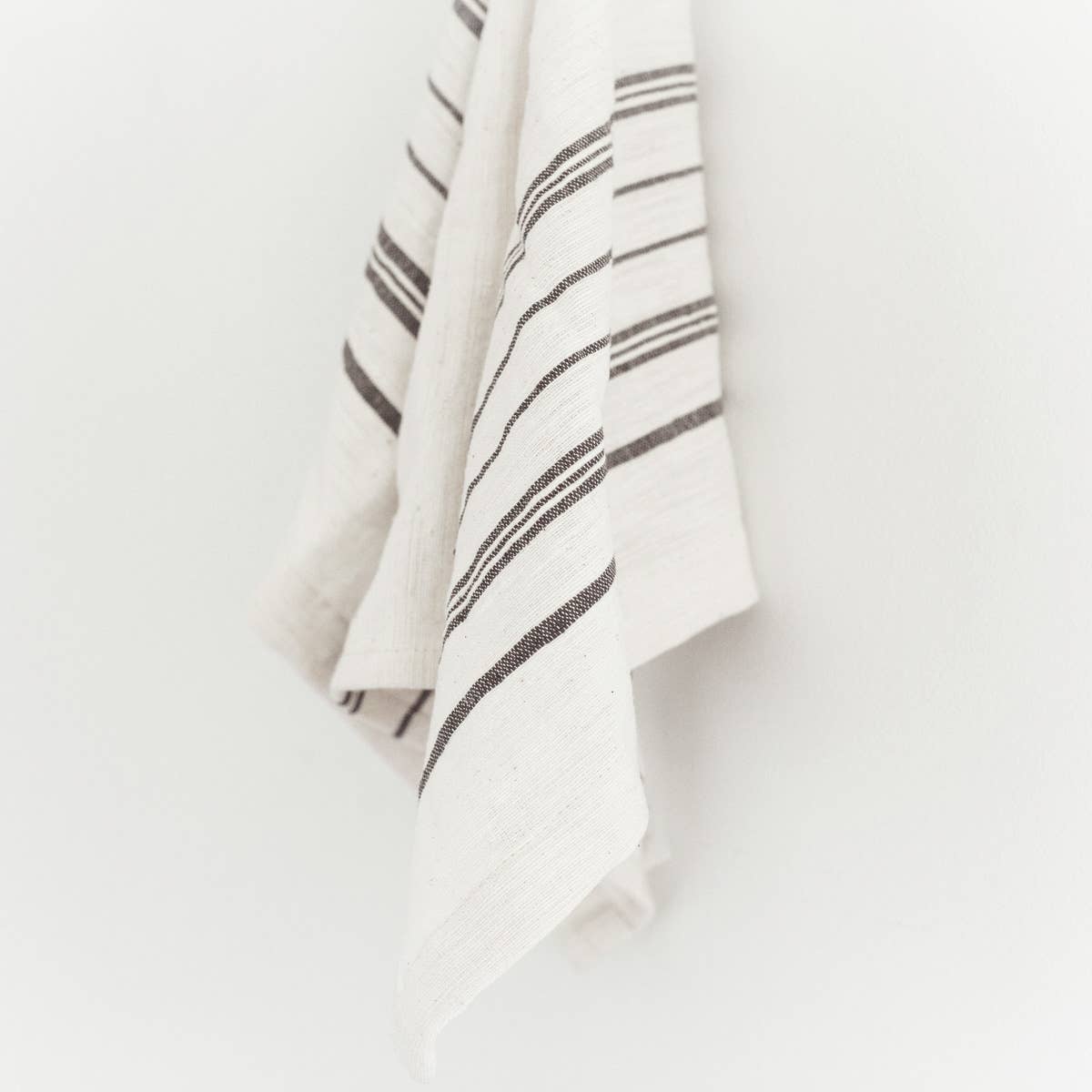Avery Cotton Tea Towel | Stone Stripe