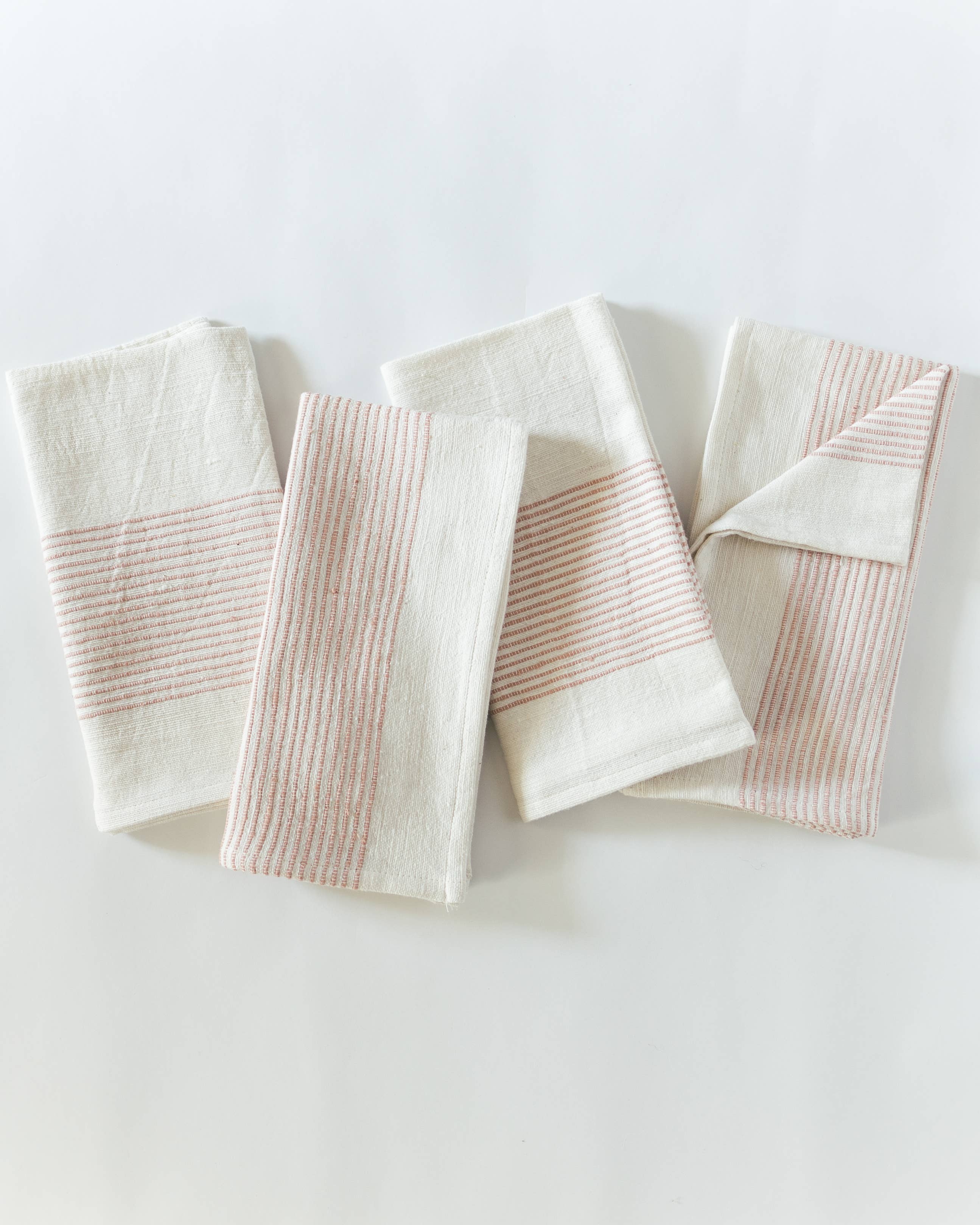 Riviera Cotton Napkin | Grey Stripe