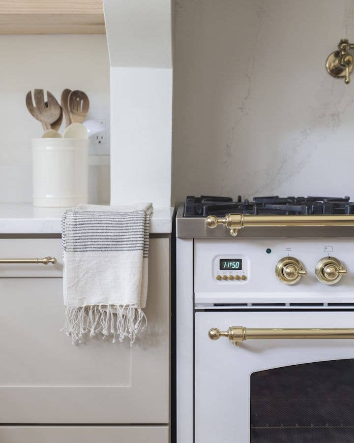Riviera Striped Cotton Hand Towel | Tonal Stripe