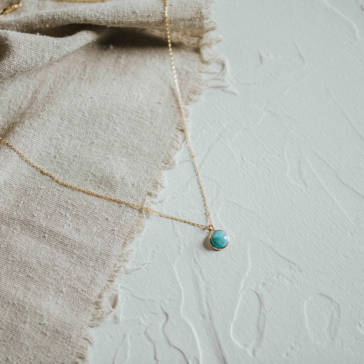 Hyalite Necklace // Turquoise // Demi-Fine Gold