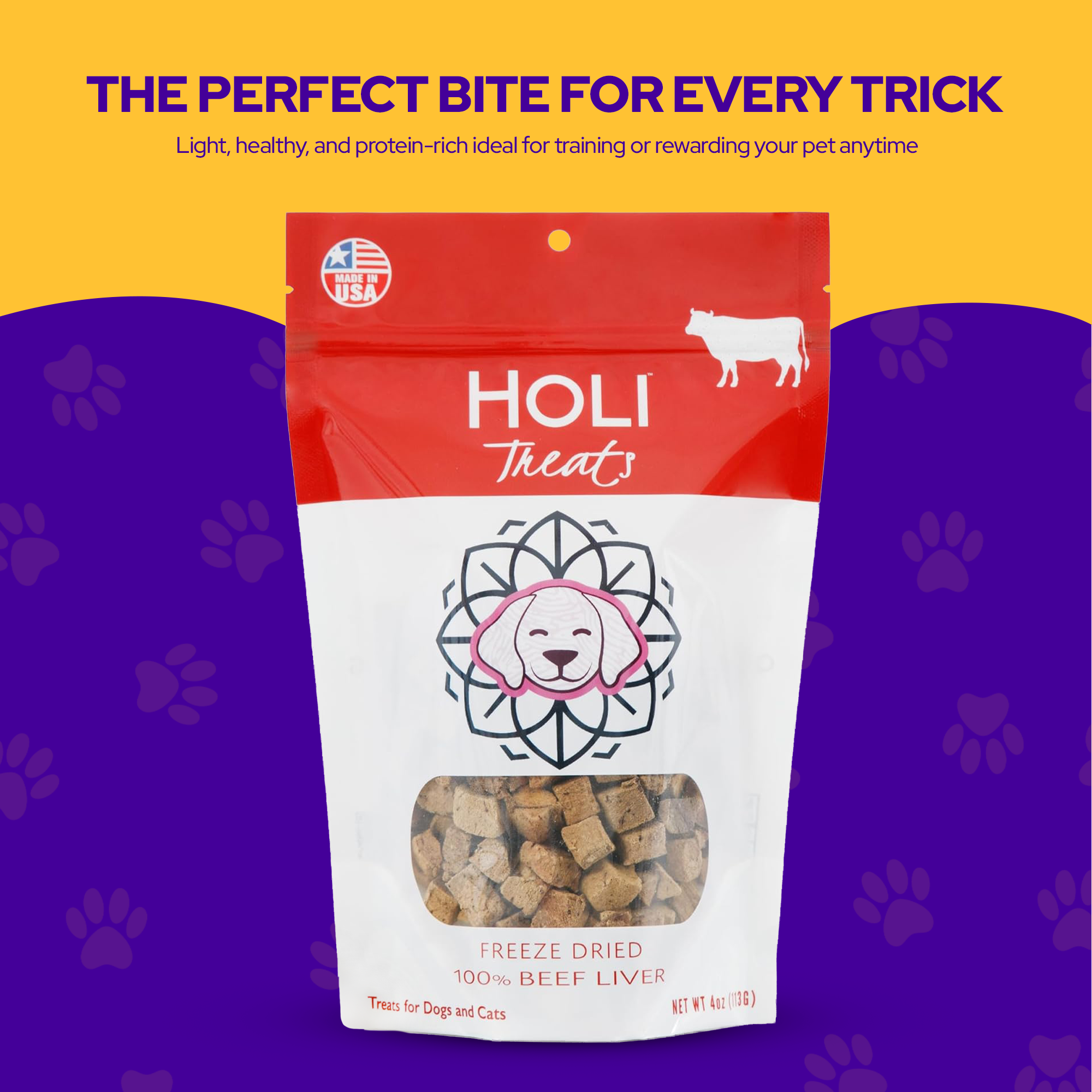 HOLI Beef Liver Dog Treats - All Natural - Freeze Dried