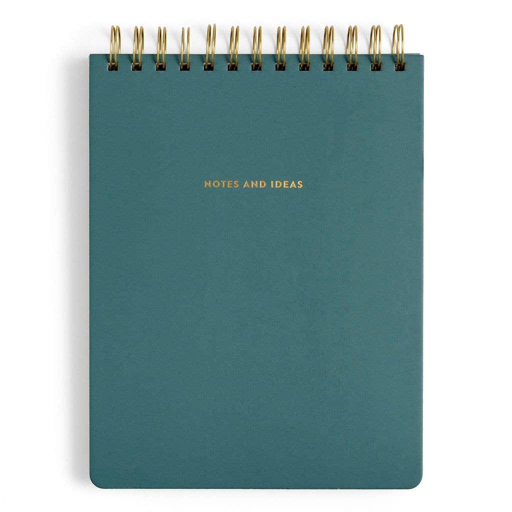 Notes & Ideas Top Spiral 7x9 Notebook