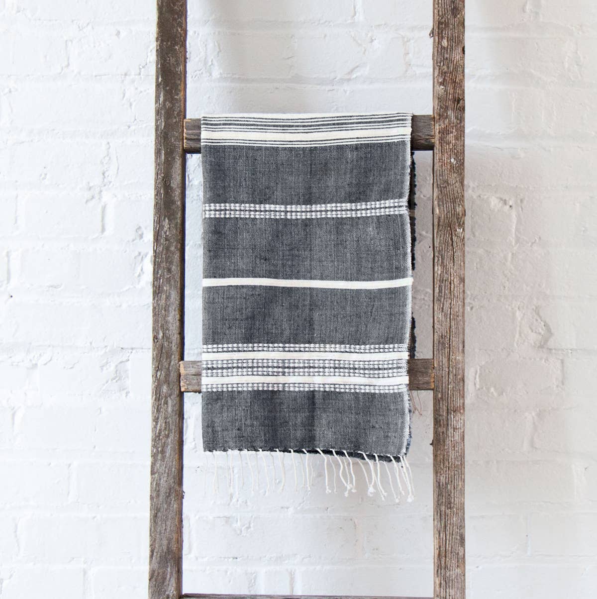 Aden Cotton Hand Towel | Beige Stripe