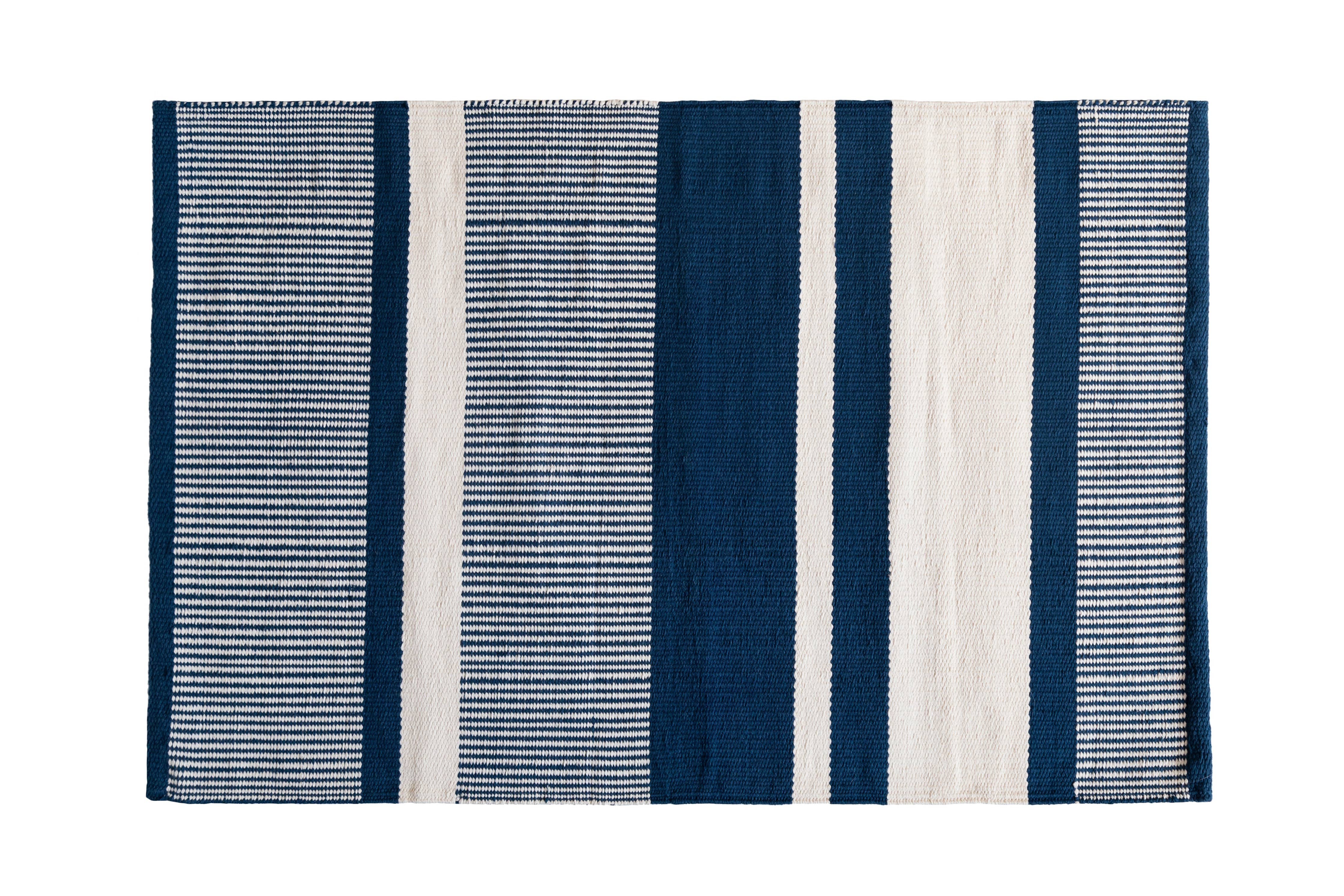 Navy Blue Hues Bath Mat