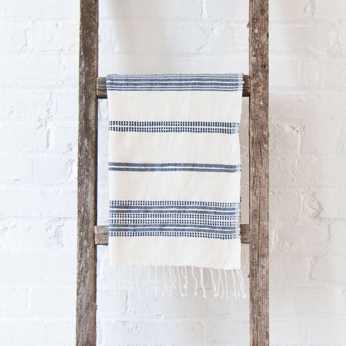 Aden Cotton Hand Towel | Beige Stripe