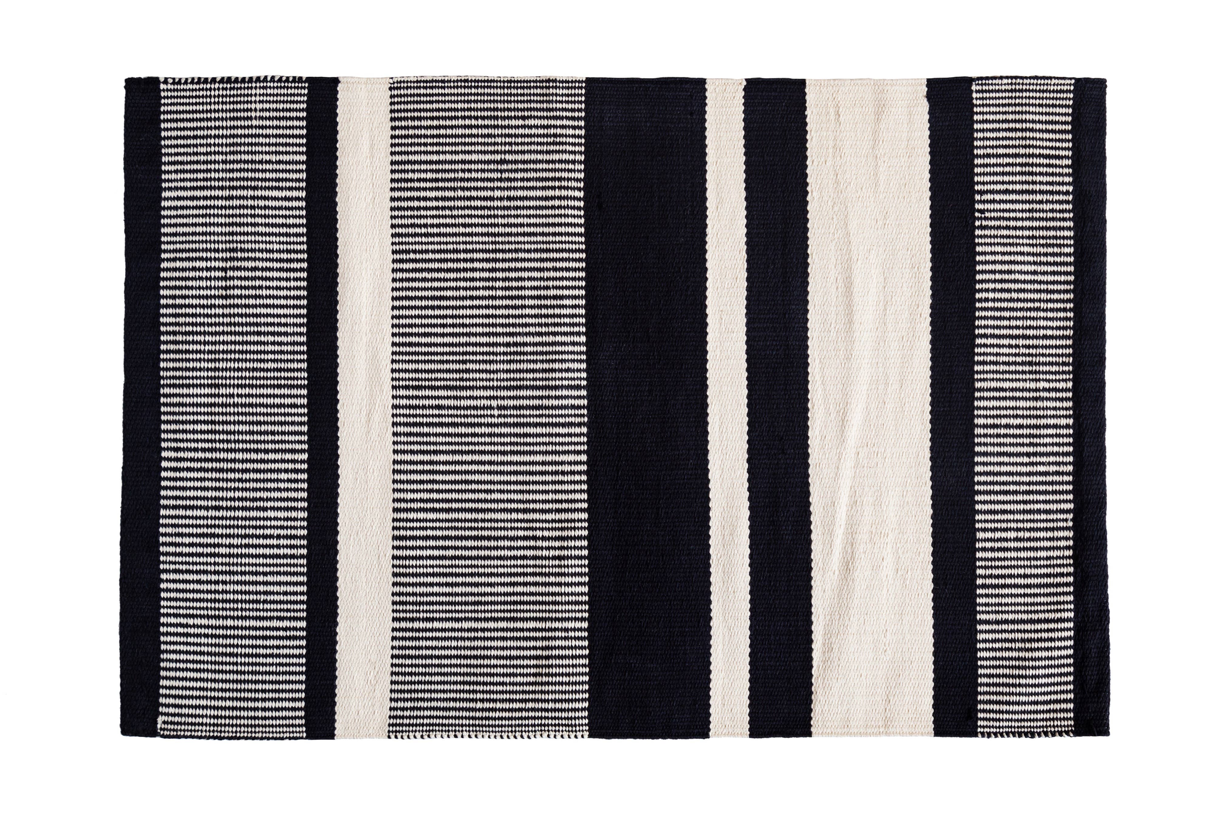 Black Hues Bath Mat