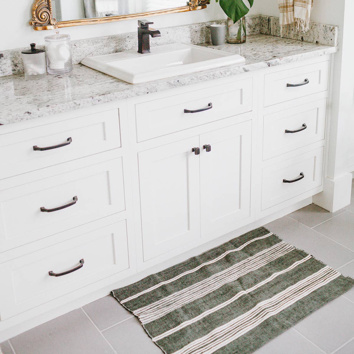 Aden Cotton Bath Mat Natural with