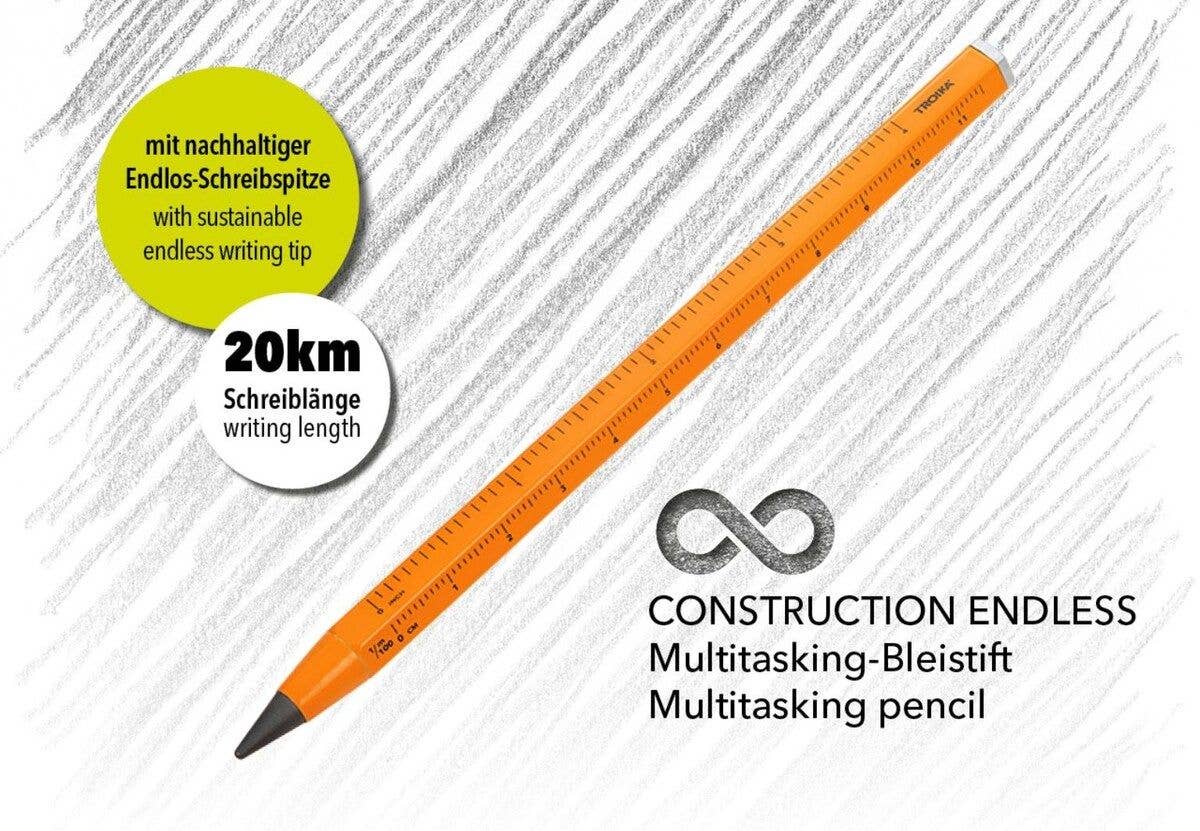 Troika Multi-Tasking Construction Endless Pencil 12.5 Miles
