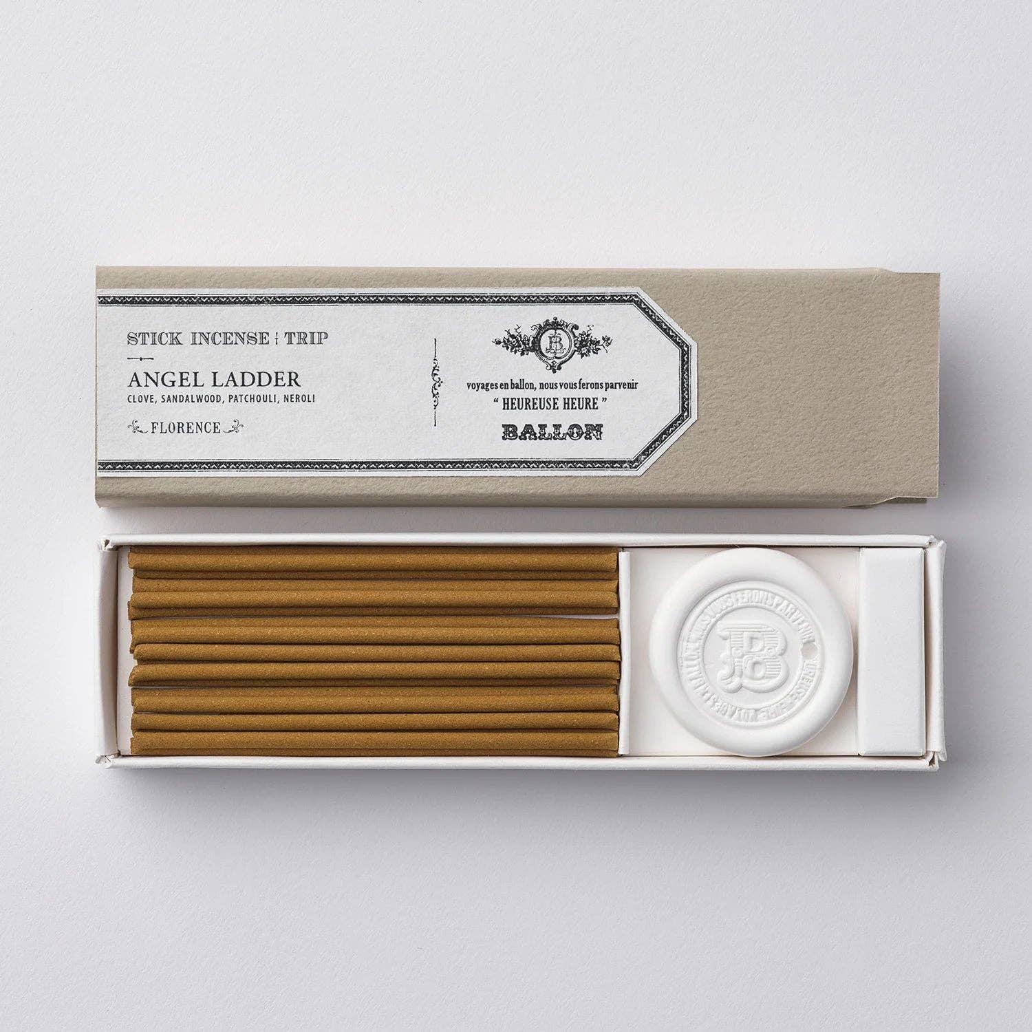 Ballon - Box of 20 Incense Sticks: Library in the Garden (Tokyo)