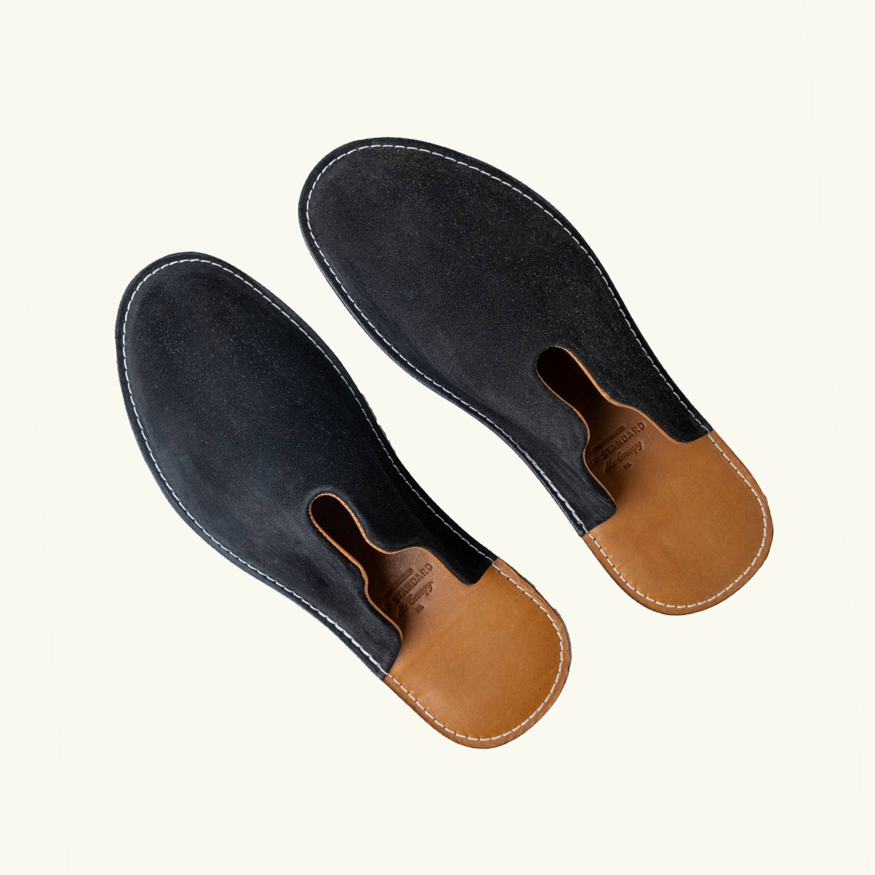 Mr. Grumpy Leather Slippers