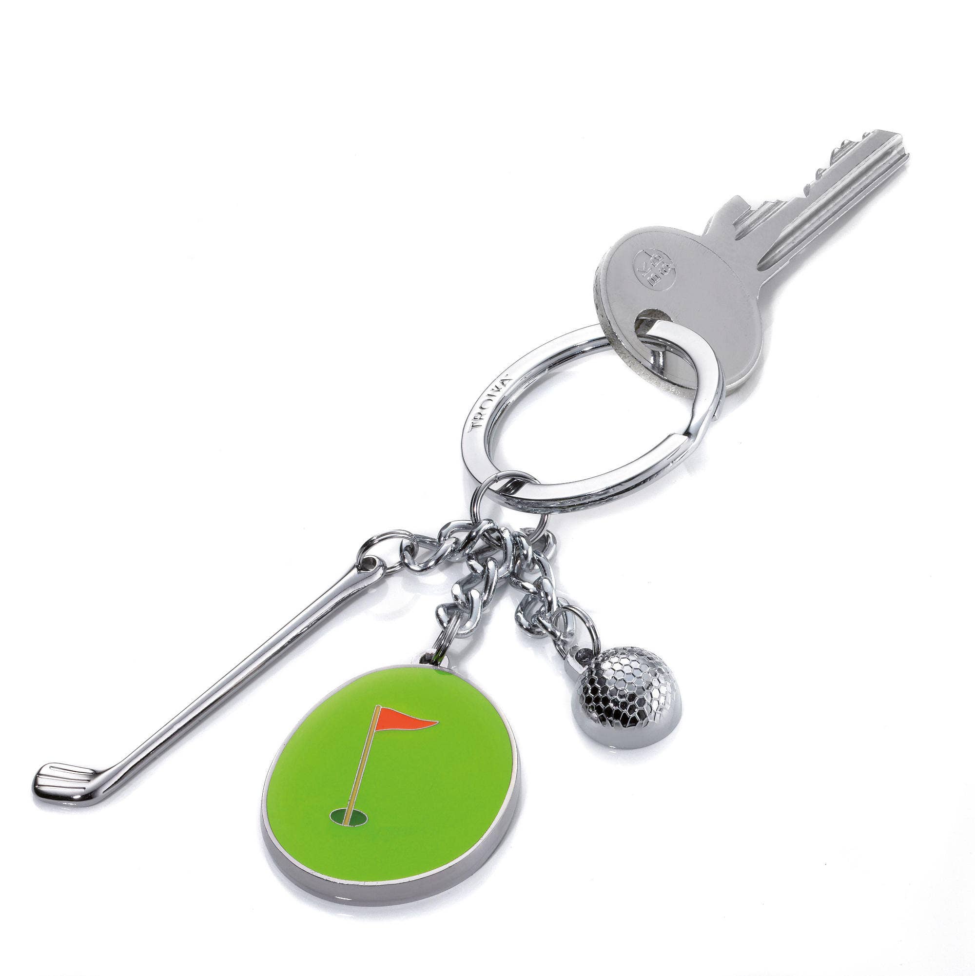 Hole in One Golf Charms Key Ring