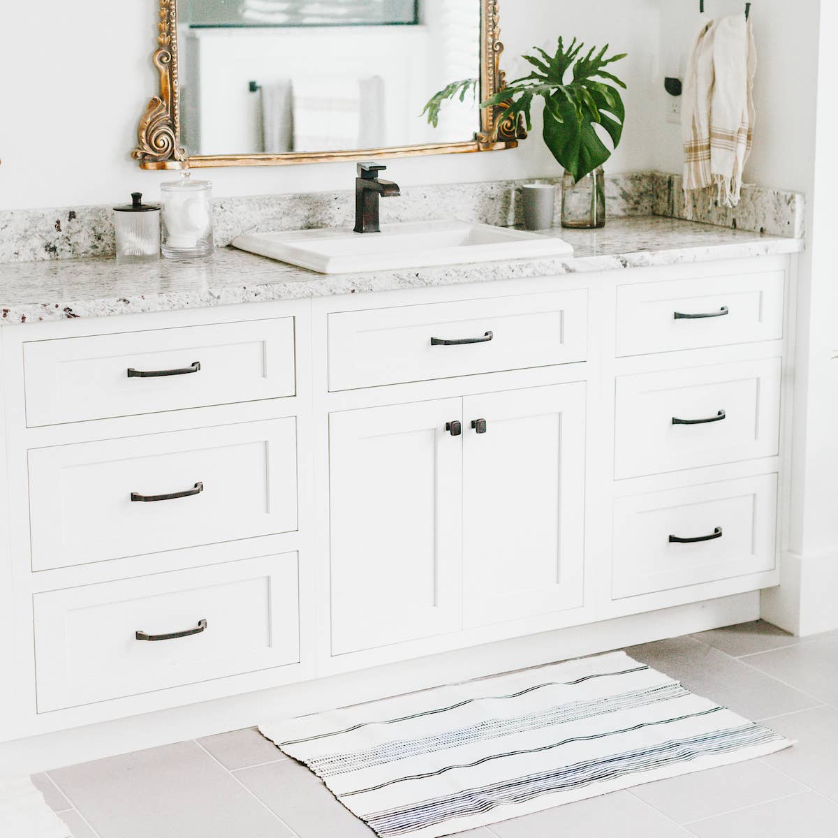 Aden Cotton Bath Mat Natural with
