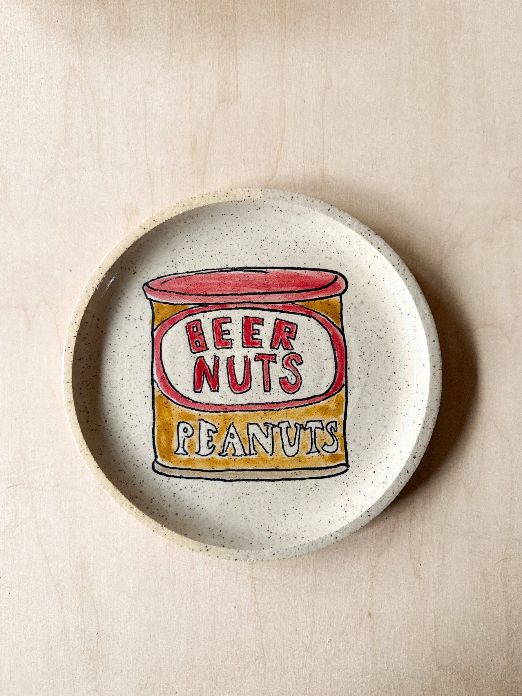 Beer Nuts Round Plate