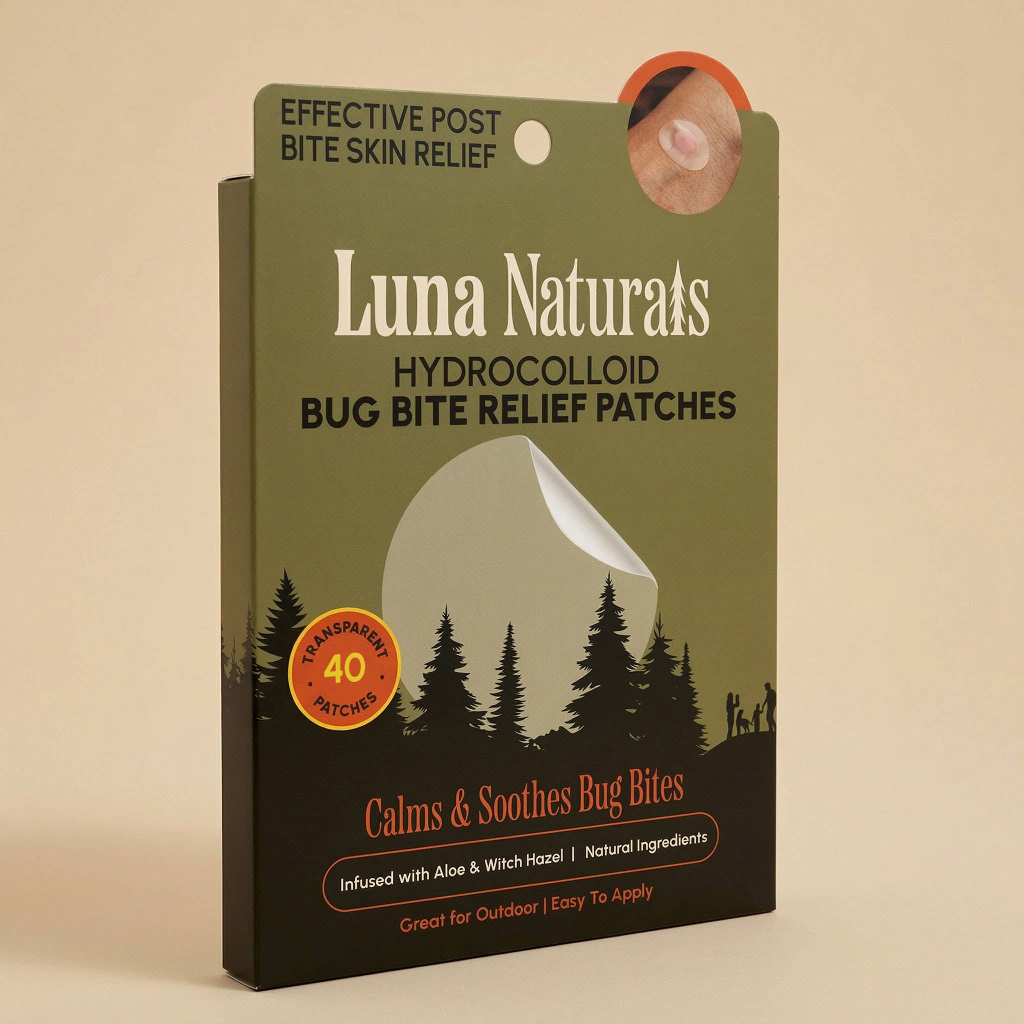 Bug Bite Relief Patches — Hydrocolloid Aloe | 40ct | Luna