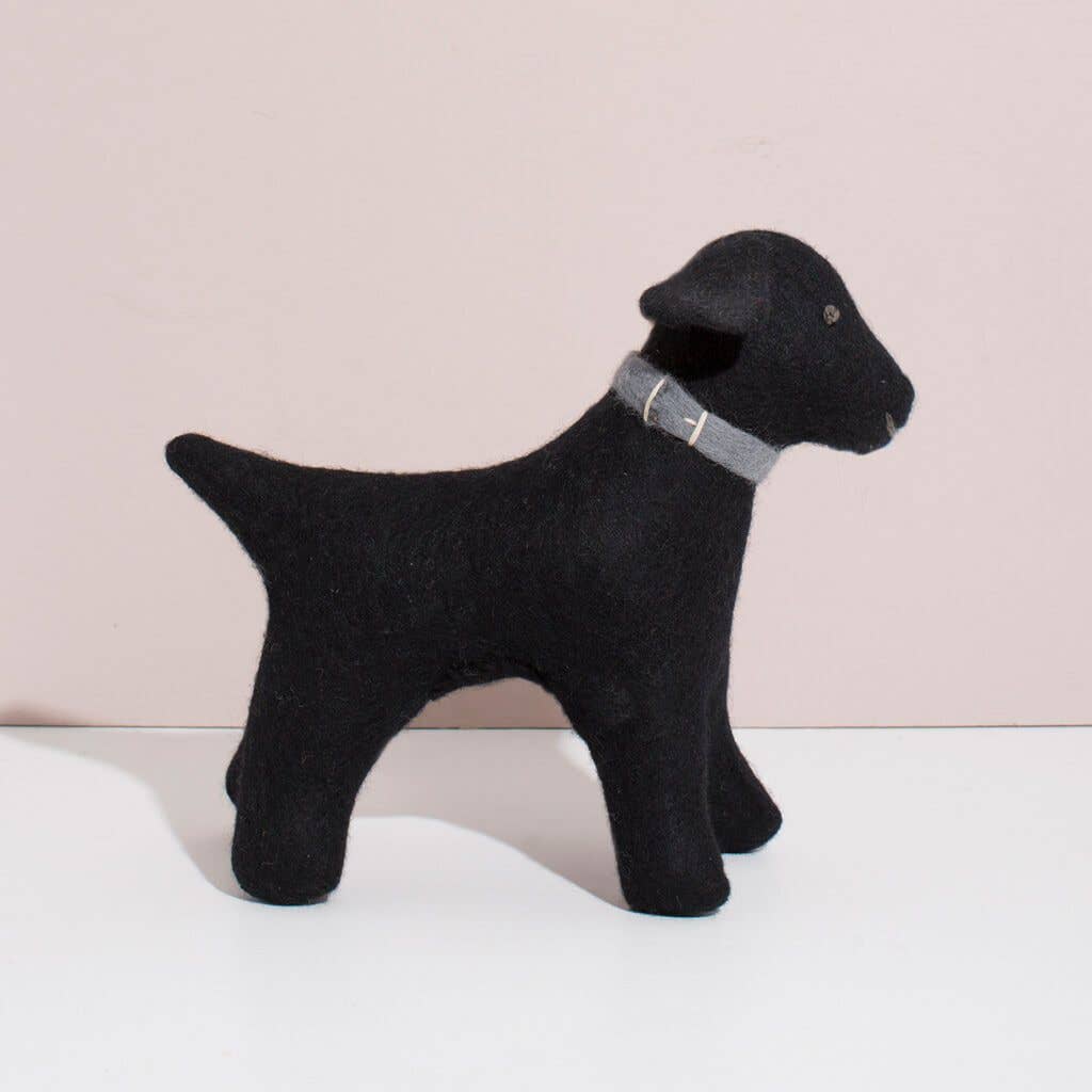 Hand Felted Black Labrador | Large