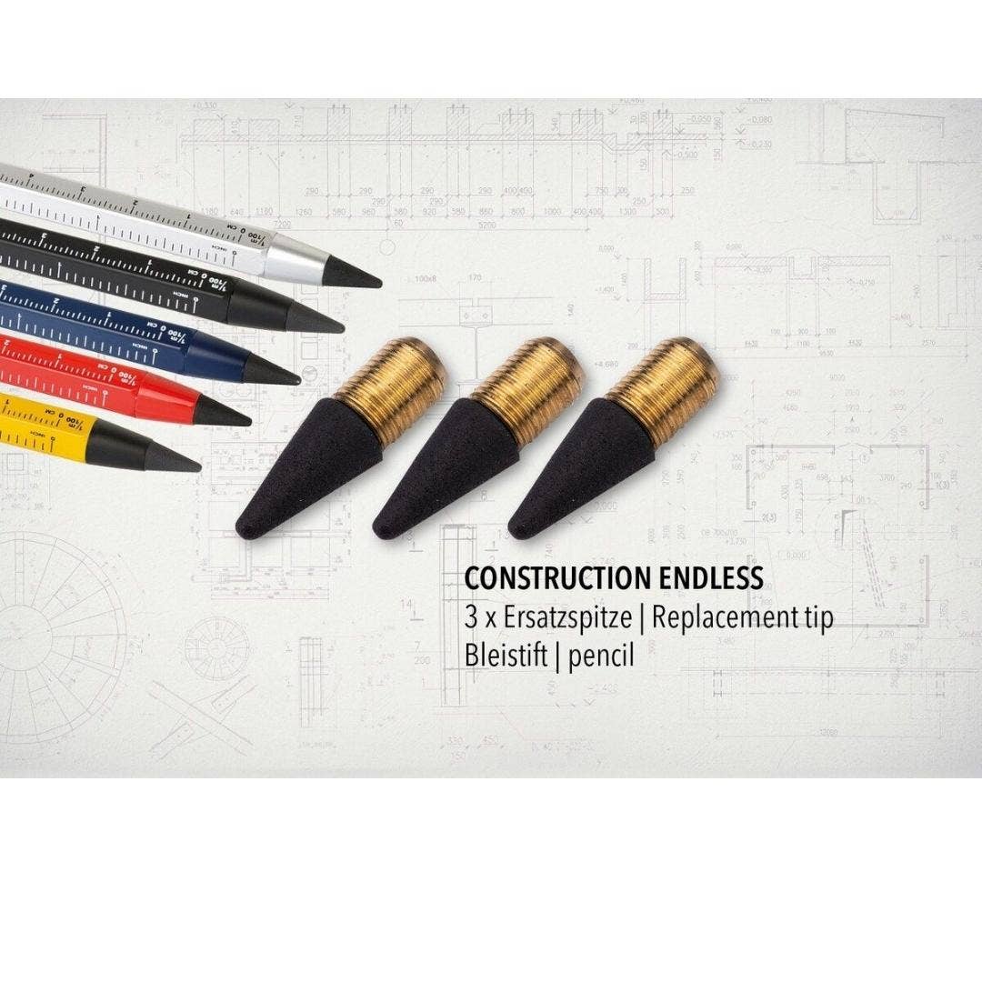 Set of 3 replacement tips for Troika Endless Pencil