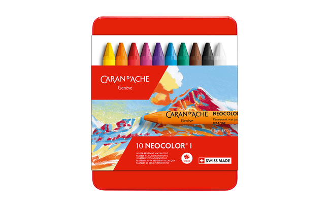 10 NEOCOLOR I Pastels in Metal Box