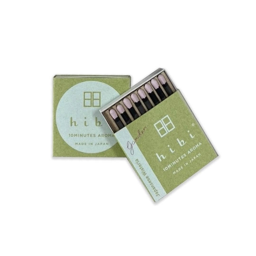 Hibi - Box of 8 Incense Matches: Japanese Cypress