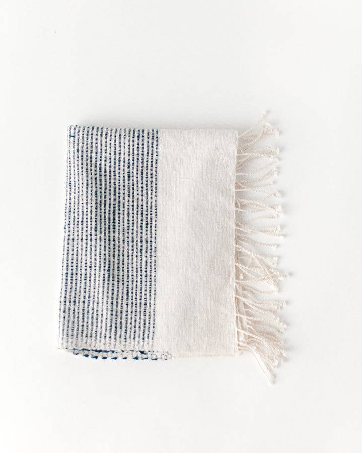 Riviera Striped Cotton Hand Towel | Tonal Stripe