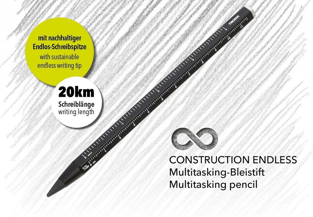 Troika Multi-Tasking Construction Endless Pencil 12.5 Miles