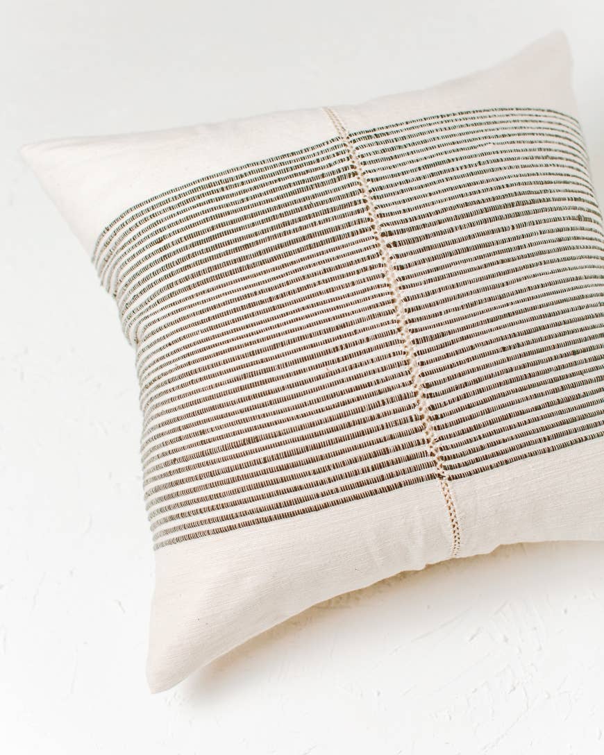 18" Riviera Hand-Stitch Throw Pillow Cover