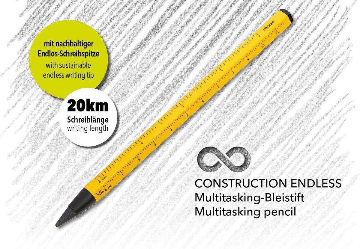 Troika Multi-Tasking Construction Endless Pencil 12.5 Miles