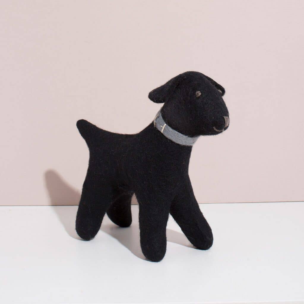 Hand Felted Black Labrador | Large