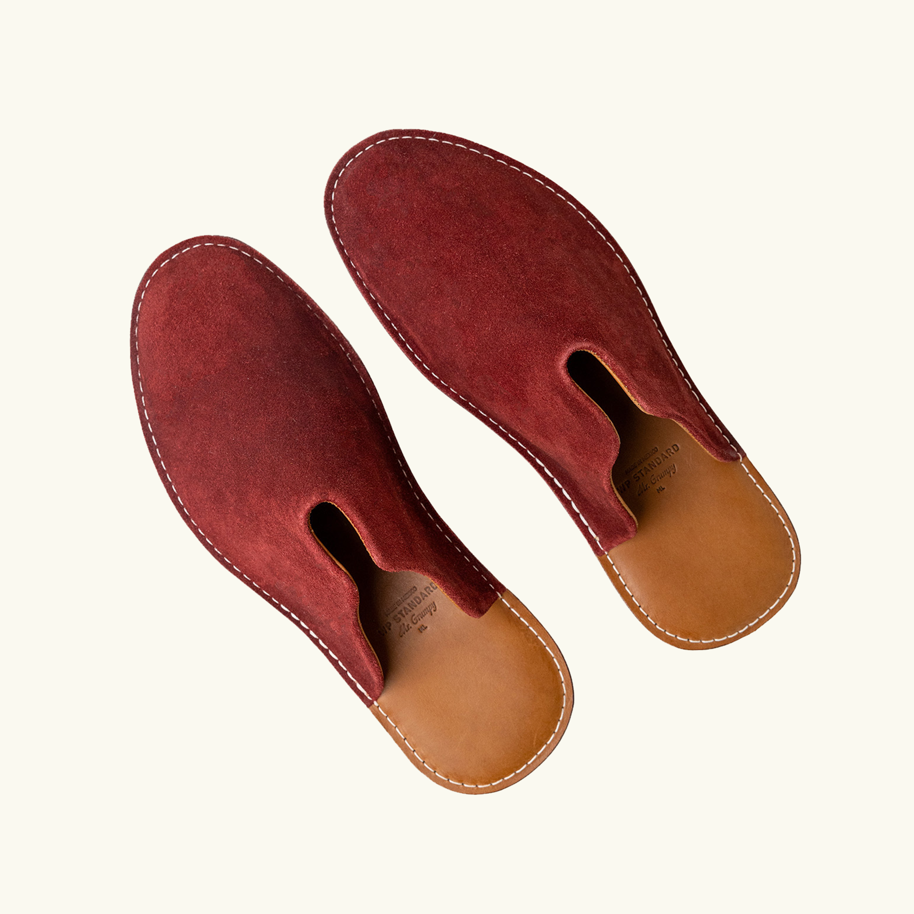 Mr. Grumpy Leather Slippers