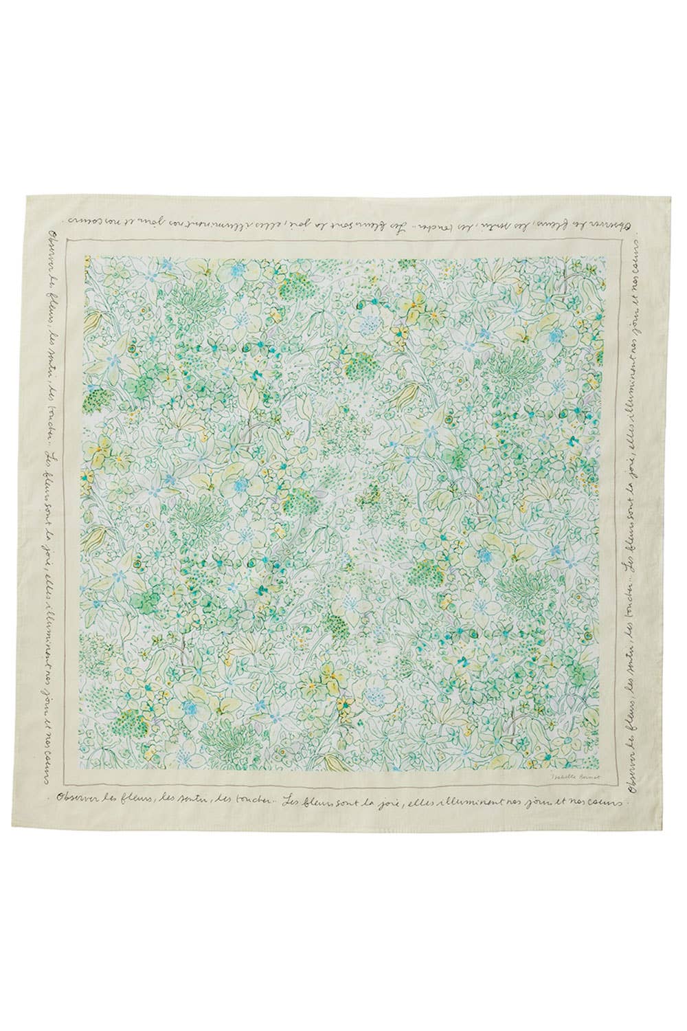 Scarf Isabelle Boinot Flower Yellow