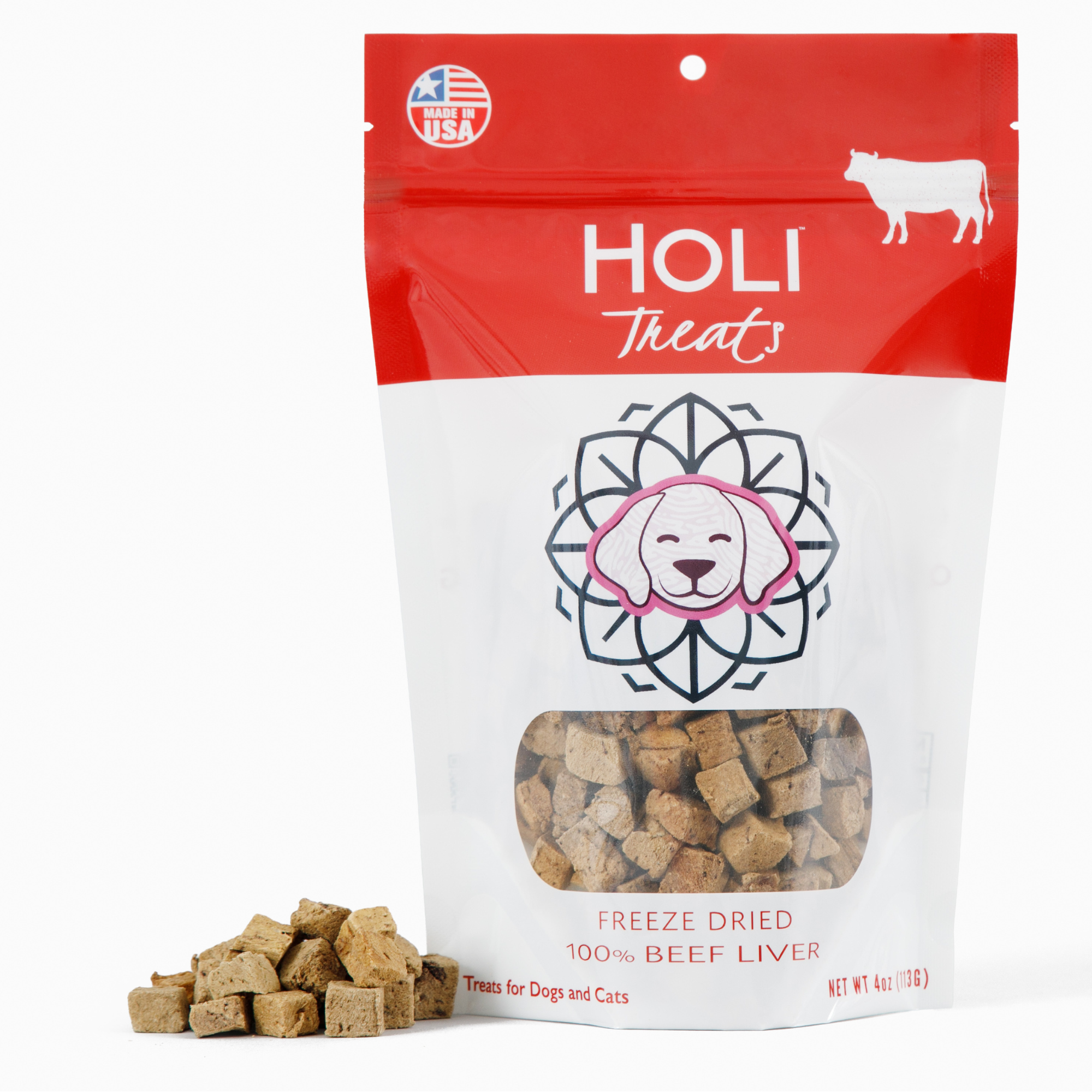 HOLI Beef Liver Dog Treats - All Natural - Freeze Dried