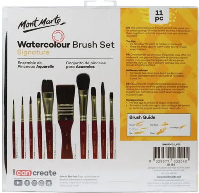 Watercolor Mixed Bristle Brush Set