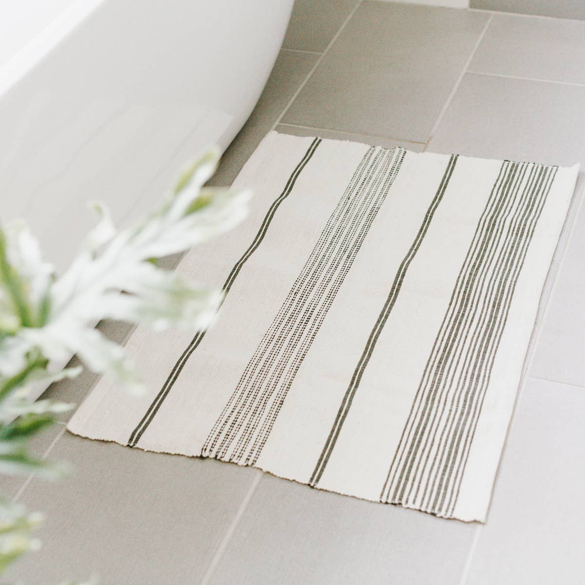Aden Cotton Bath Mat Natural with