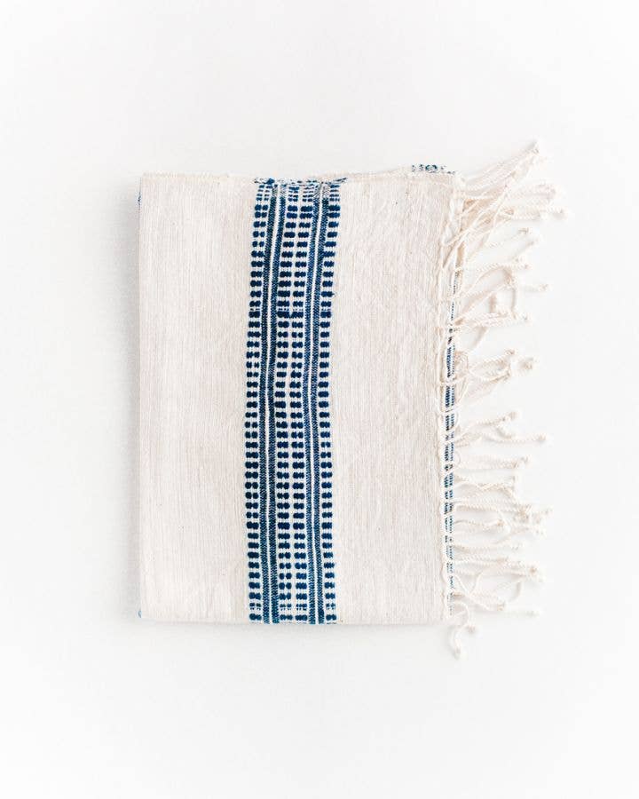 Aden Cotton Hand Towel | Beige Stripe