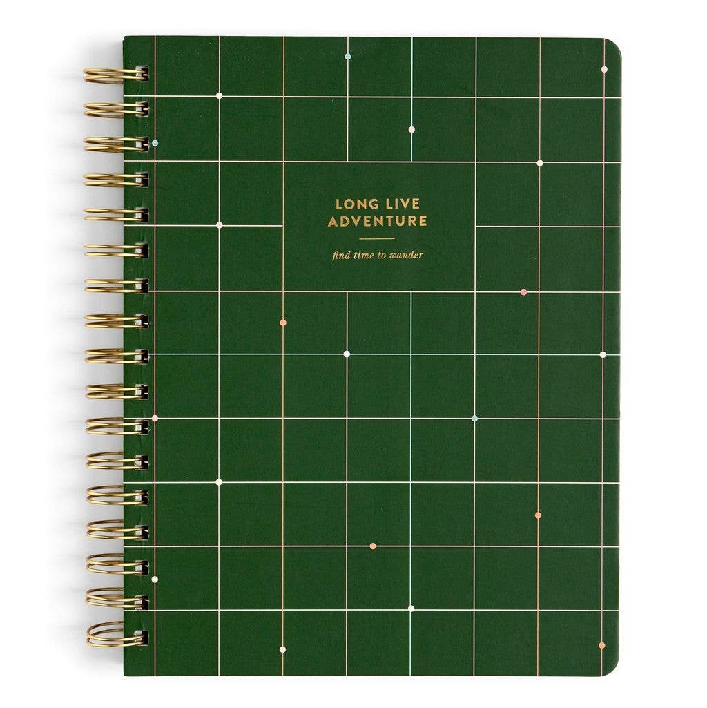 Long Live Adventure Spiral 7x9 Notebook