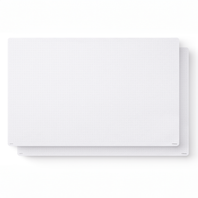 Dot Grid Desk Notepad, 8.5x5.5" Chipboard Back (2-Pack)