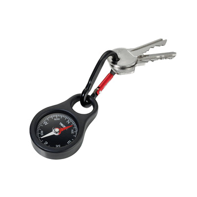 Troika Carabiner Keyring with Compass