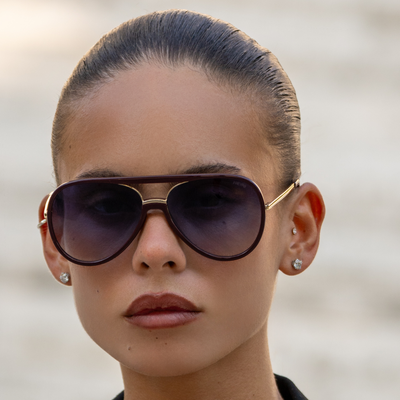 Shay Unisex Aviator Sunglasses
