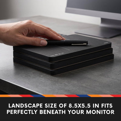 Black Paper Dot Grid Desk Notepads – Set of 2