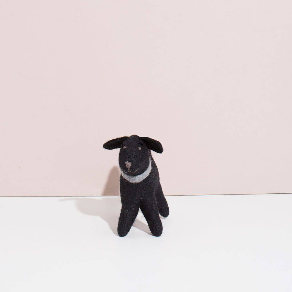 Hand Felted Black Labrador | Small
