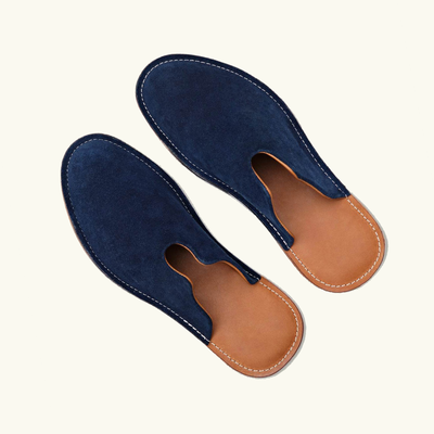 Mr. Grumpy Leather Slippers
