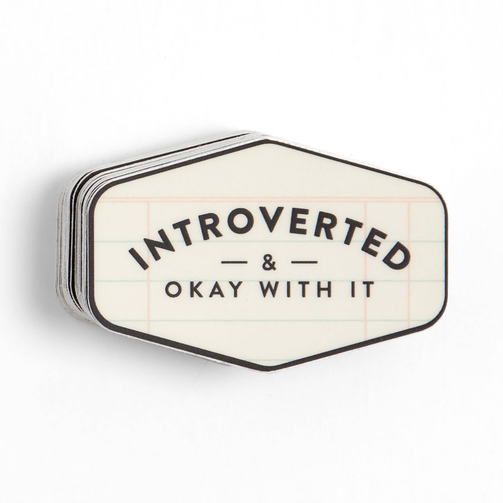 Introverted & Okay With It Decal Sticker