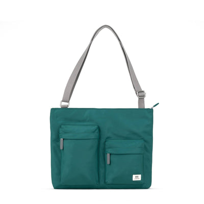 Moorgate Messenger Bag in Teal Nylon