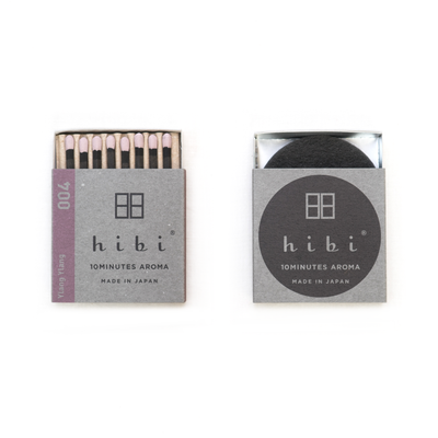 Hibi - Box of 8 Incense Matches: Japanese Cypress