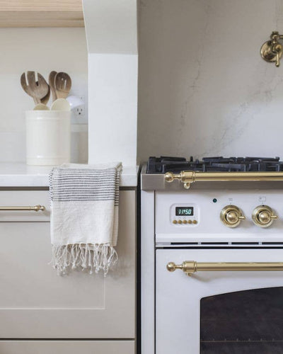 Riviera Striped Cotton Hand Towel | Tonal Stripe