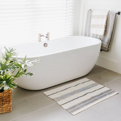 Aden Cotton Bath Mat Natural with