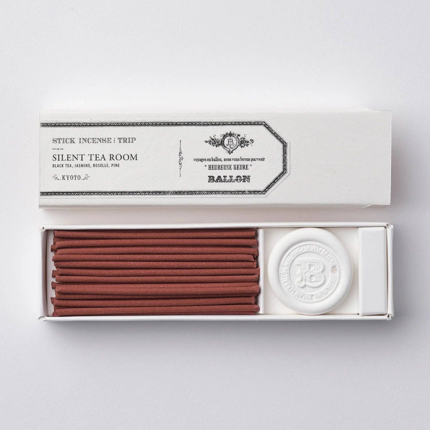Ballon - Box of 20 Incense Sticks: Library in the Garden  (Tokyo)