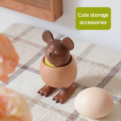 Wooden Egg Cup – Little Claw Design in Sapele & Beech