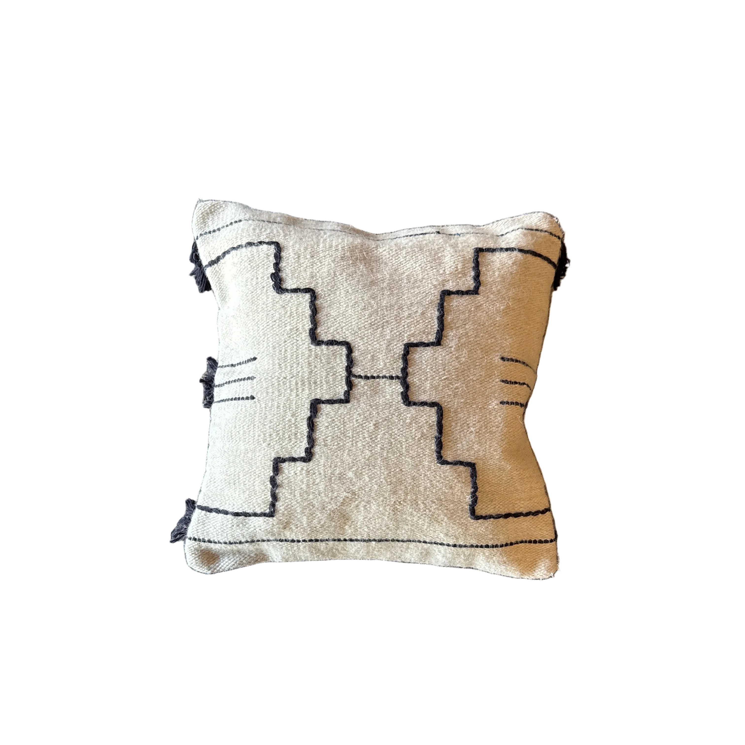 Black Drift Throw Pillow