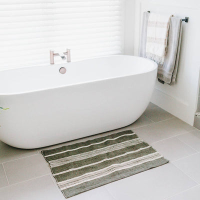 Aden Cotton Bath Mat Natural with